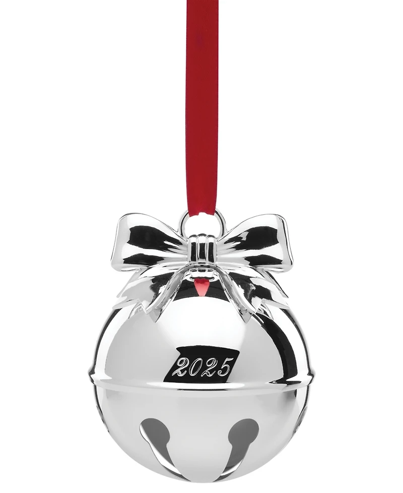 Lenox 2025 Jingle Bell Silverplate Ornament