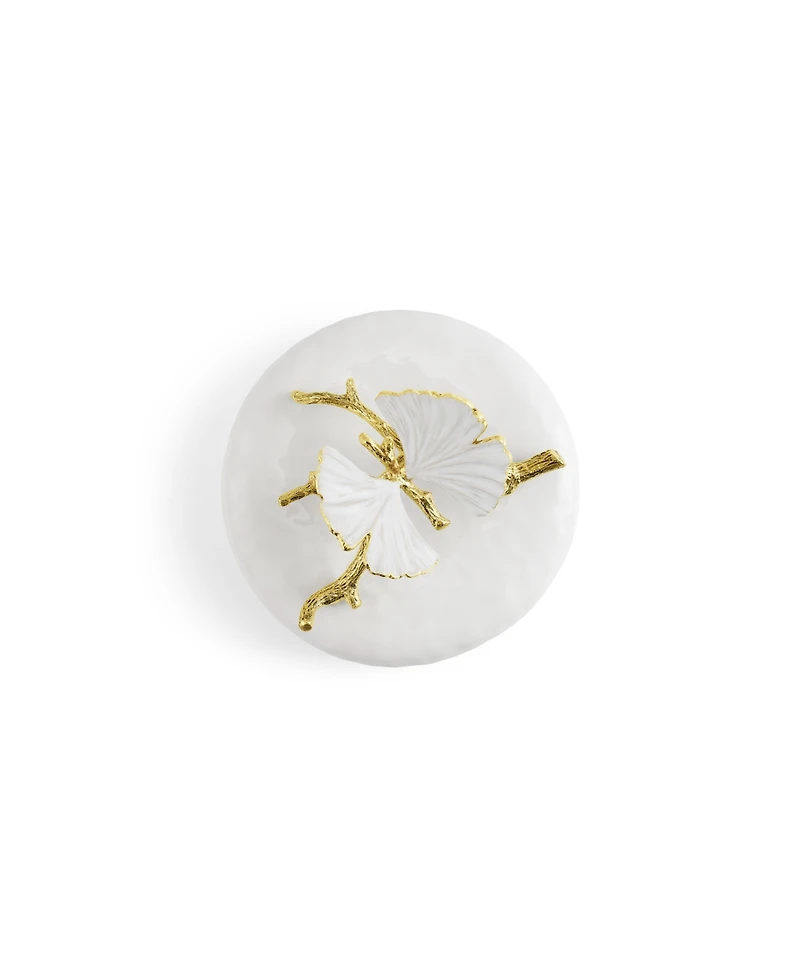 Michael Aram Butterfly Ginkgo Gold Small Porcelain Canister
