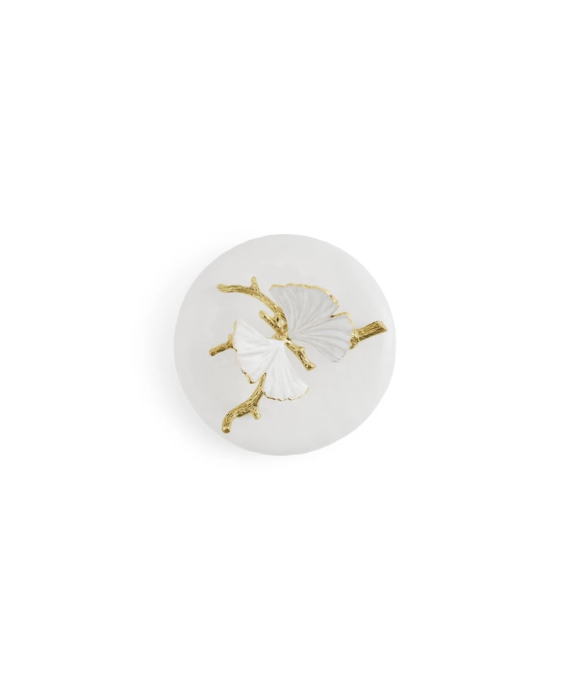 Michael Aram Butterfly Ginkgo Gold Extra Small Porcelain Canister