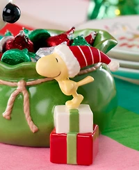 Lenox Snoopy Christmas Santa Sack Candy Bowl