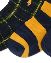 Polo Ralph Lauren Baby 3-Pk. Placed Dog Socks