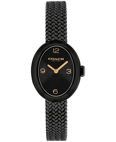 Coach Women's Sammy Black Ip Stainless Steel Bracelet Watch, 22.5mm