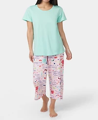 Hue Women's Solid Short-Sleeve Scoop-Neck Pajama T-Shirt