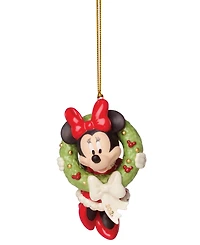 Lenox 2025 Holiday Wreath Minnie Mouse Ornament
