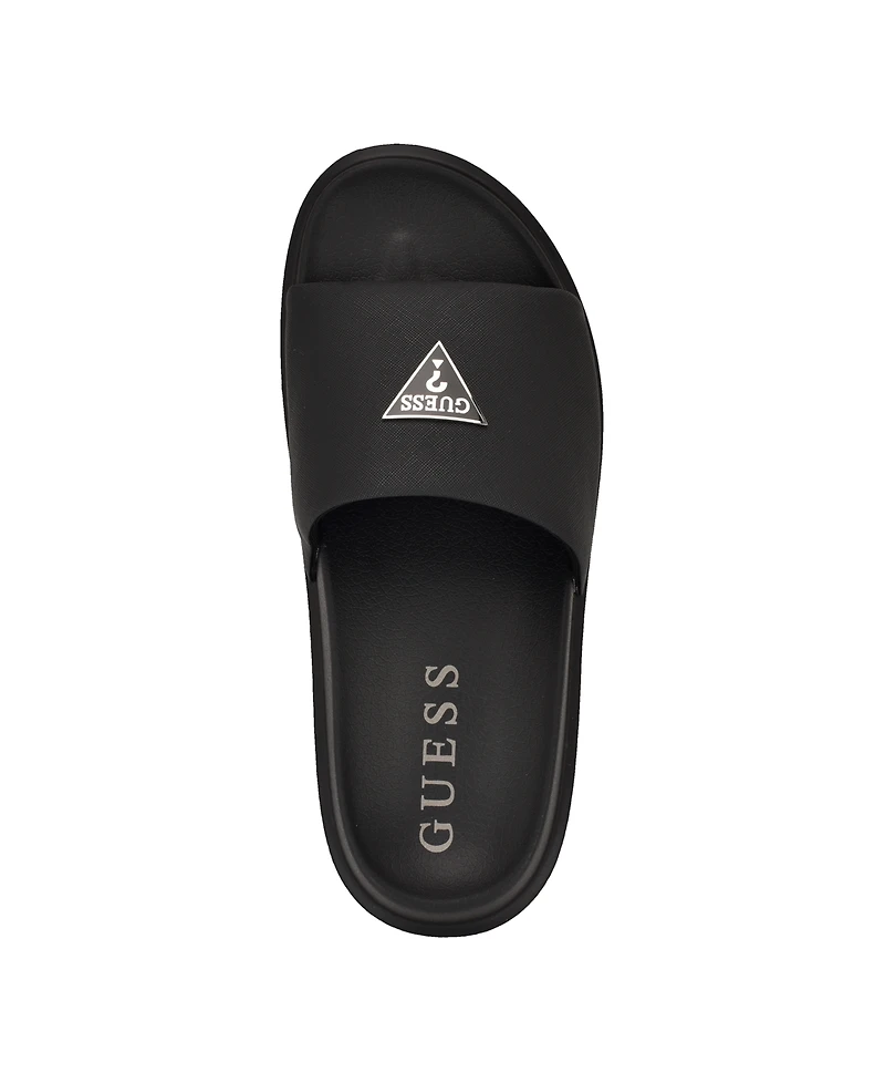 Guess Men's Vesper Branded Slip-on Fashion Slides