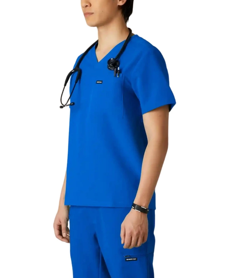 Members Only Men's Brighton 3-Pocket Scrub Top for Men