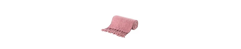 Battilo Lifestyle Chenille Throw with Fringe Tassels, 50" x 60"