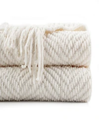 Battilo Herringbone Chenille Knit Throw, 50" x 60"