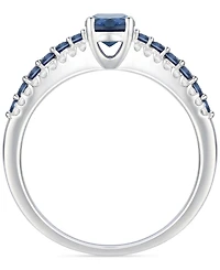 Gemstone (1-1/10 ct. t.w.) & Diamond (1/5 t.w) Oval Ring 14k Gold