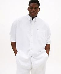 Tommy Hilfiger Men's Big & Tall Classic-Fit Stretch Solid Capote Shirt