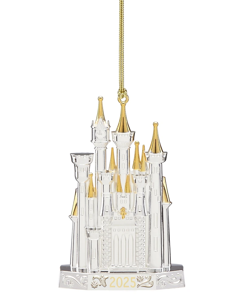Lenox 2025 Cinderella Castle Silverplate Ornament
