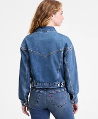 Levi's Women's '90s Embellished Cotton Denim Trucker Jacket