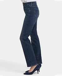 Nydj Petite Marilyn Pull On Straight Jeans