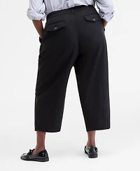 On 34th Trendy Plus High-Rise Pleated Barrel-Leg Pants, Macy's Exclusive