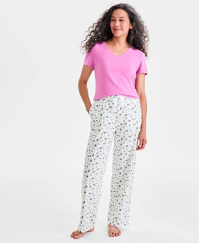Charter Club Women's Knit Pajama Pants, Exclusively at Macy's