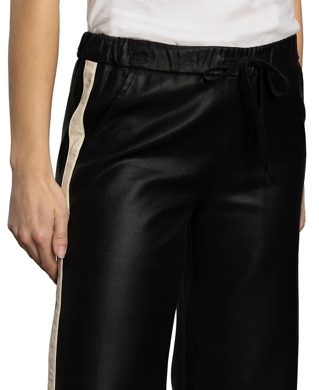 Shop Sanctuary Women's High-Rise Coated Twill Track Pants at