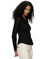 Sanctuary Women's Dreamgirl Lace Button-Up Shirt