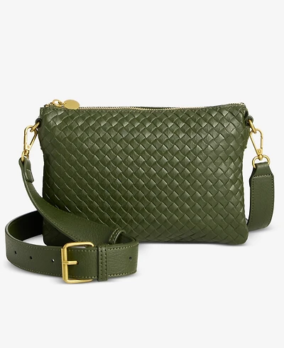 Style & Co Small Woven Double Compartment Crossbody, Macy's Exclusive