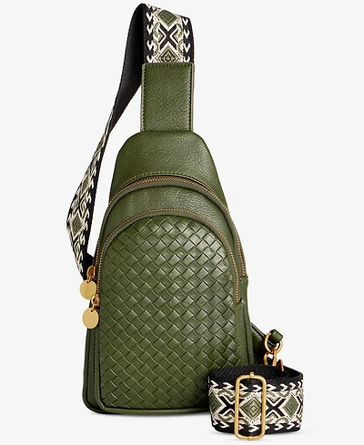 Style & Co Woven Sling Bag, Macy's Exclusive
