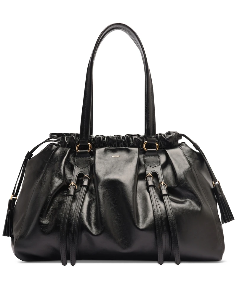 Arezzo Capri Large Leather Shoulder Bag