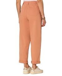 Democracy Petite Sky-Rise Cuffed Paperbag Jeans