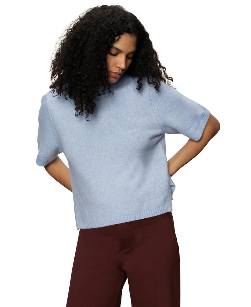 Sanctuary Women's Perfect Cotton Short-Sleeve Sweater