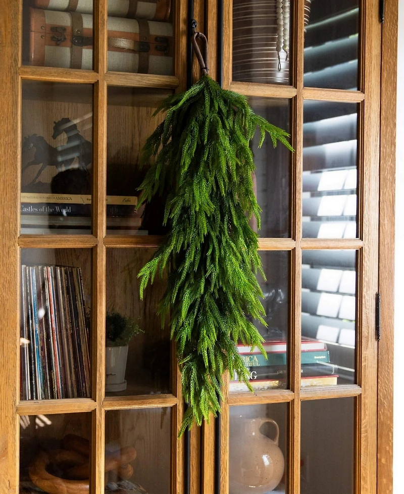 Nearly Natural 3" Artificial Touch Norfolk Island Pine Teardrop with Natural Look