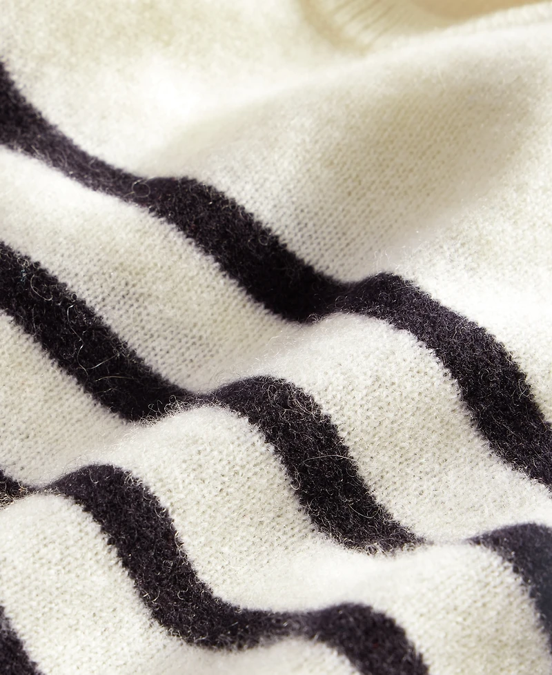 Club Room Men's Breton Regular-Fit Stripe 100% Cashmere Sweater