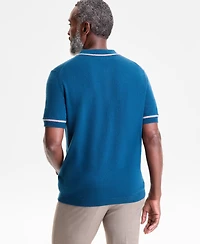 Club Room Men's Regular-Fit Tipped 100% Cashmere Sweater Polo Shirt, Macy's Exclusive