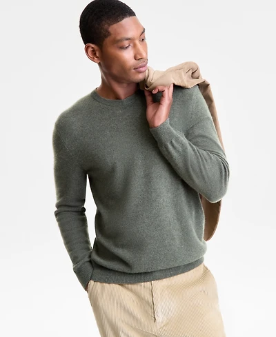 Club Room Men's Crewneck 100% Cashmere Sweater, Macy's Exclusive