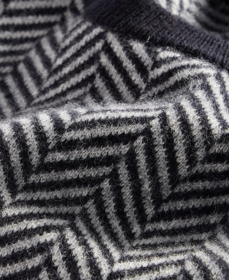 Club Room Men's Regular-Fit Herringbone 100% Cashmere Sweater, Macy's Exclusive