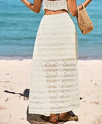 Cupshe Women's Find Your Way Cream Maxi Skirt