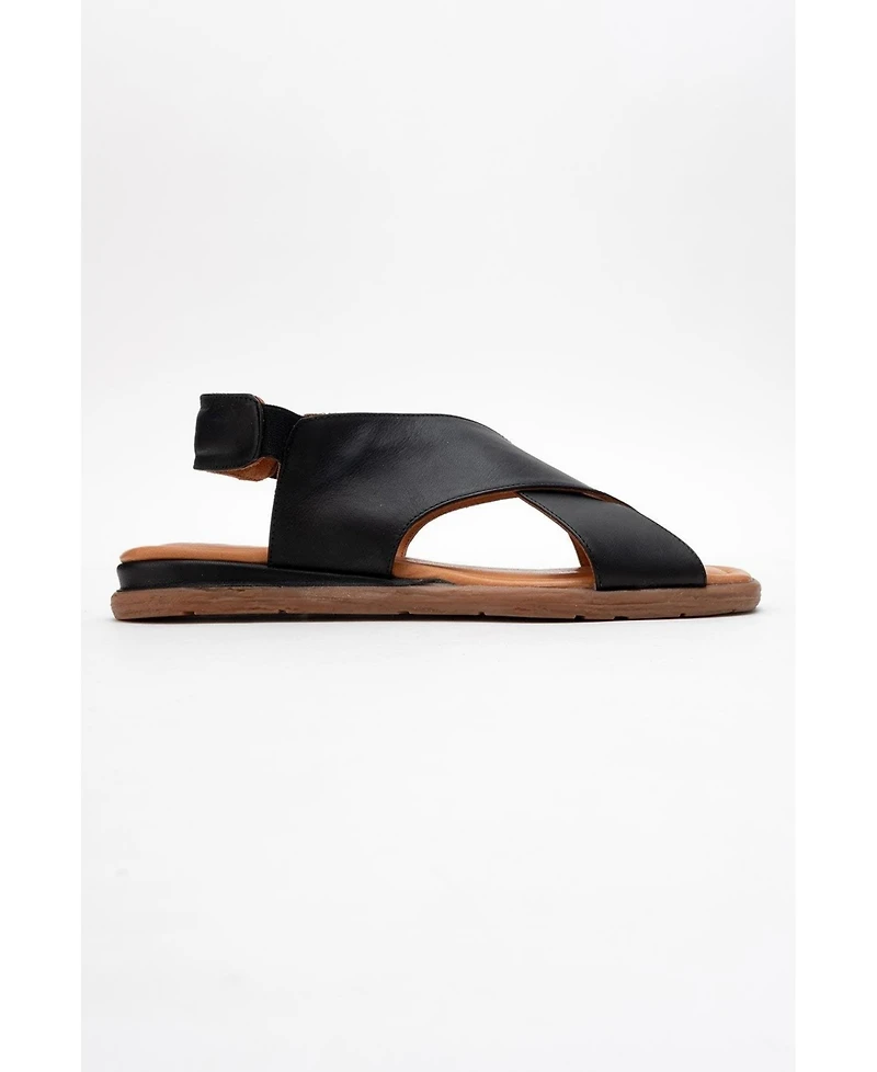 Broods Elastic Leather Slip On Sandals (Women)
