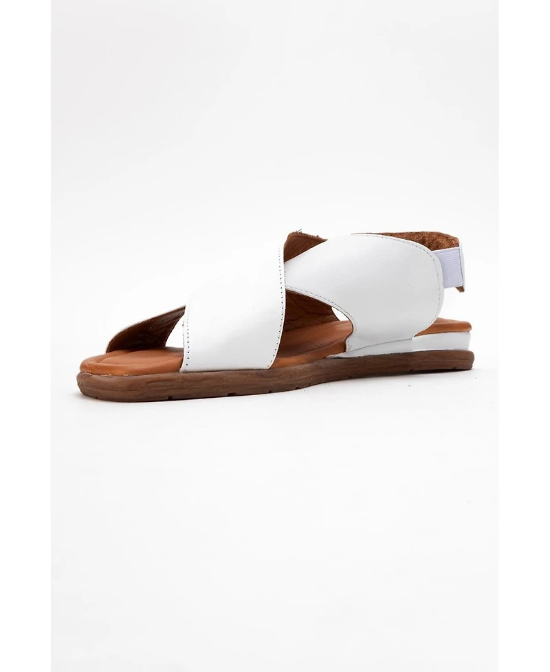 Broods Elastic Leather Slip On Sandals (Women)