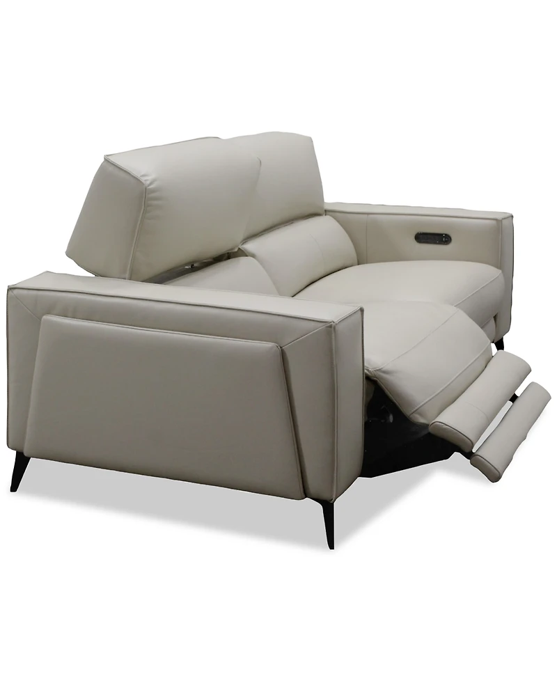 Neiwert 2-Pc. Leather Sofa Sectional with 2 Power Recliners