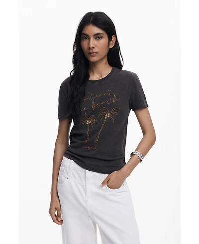 Desigual Women's Palm tree T-shirt