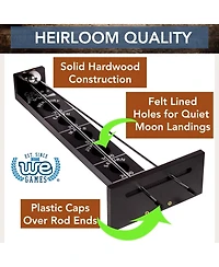 We Games Shoot The Moon - Solid Wood, Black Stained