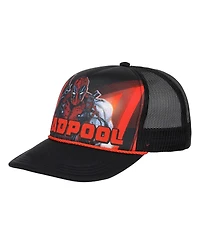 Lids Men's Black Deadpool Big Front Foam Trucker Adjustable Hat