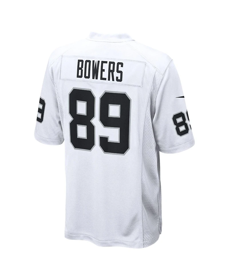 Nike Men's Brock Bowers White Las Vegas Raiders Game Jersey