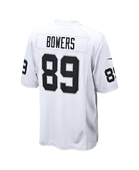 Nike Men's Brock Bowers White Las Vegas Raiders Game Jersey