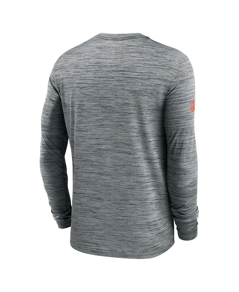 Nike Men's Cleveland Browns Sideline Velocity Performance Long Sleeve T-Shirt