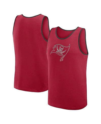 Logo Athletic Men's Red Tampa Bay Buccaneers Unmatched Success Tank Top