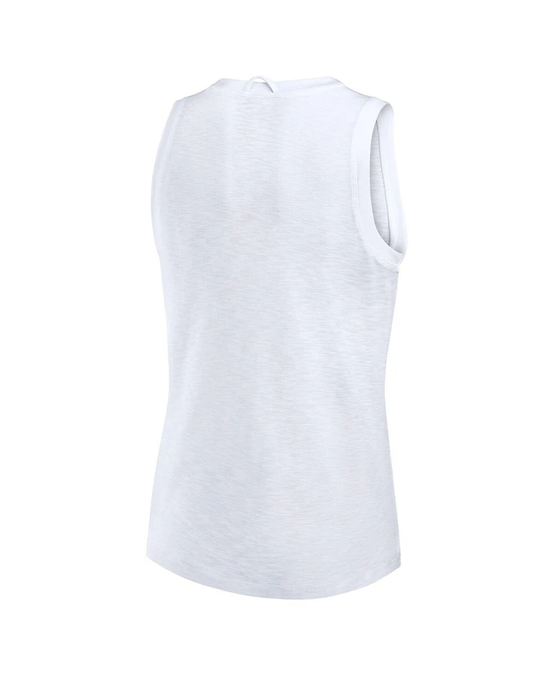 Fanatics Women's White Atlanta Braves Activate Slub Tank Top