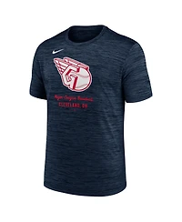 Nike Men's Navy Cleveland Guardians Velocity Performance T-Shirt