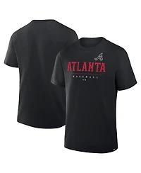 Fanatics Men's Black Atlanta Braves Color Pop Legacy Clubhouse T-Shirt
