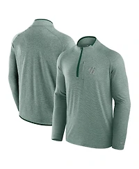 Fanatics Men's Green Michigan State Spartans Mock Neck Half-Zip Pullover Jacket