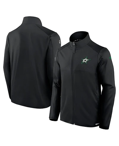 Fanatics Men's Black Dallas Stars Authentic Pro Rink Fleece Full-Zip Jacket