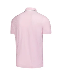 Puma Men's Pink Arnold Palmer Invitational Tipped Jacquard Polo Shirt