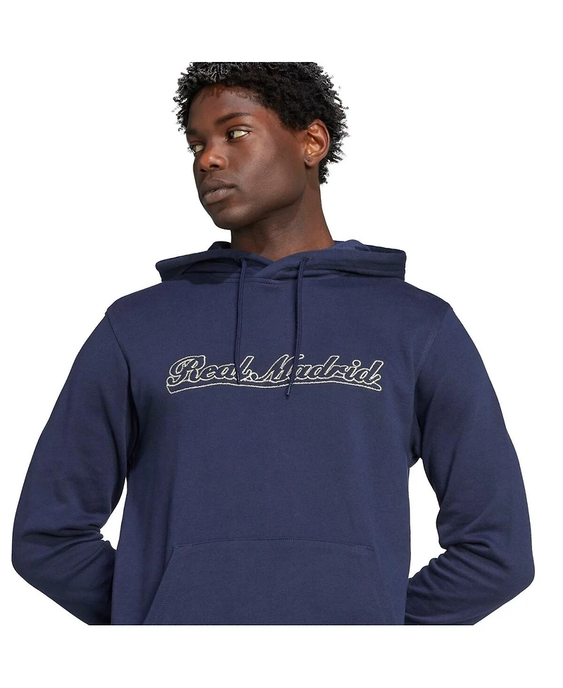 Adidas Men's Navy Real Madrid Us Pack Pullover Hoodie