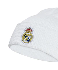 Adidas Men's and Women's White Real Madrid Cuffed Knit Hat